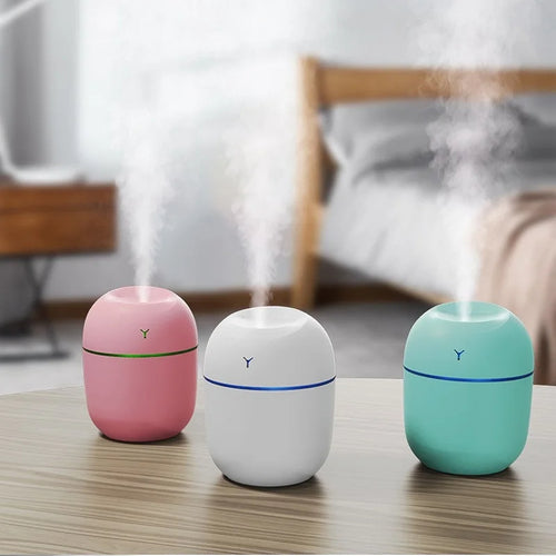 Portable Ultrasonic Humidifier & Aroma Diffuser with LED Light